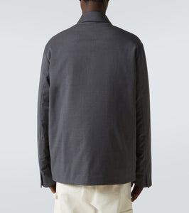 Moncler Wool-blend and down overshirt