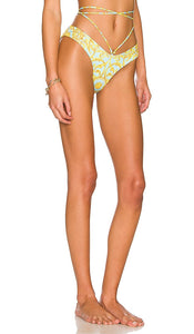 Monica Hansen Beachwear Sun Kissed Criss Cross Bikini Bottom in Baby Blue