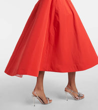 Monique Lhuillier Bow-detail silk midi dress