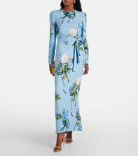 Monique Lhuillier Floral crêpe gown