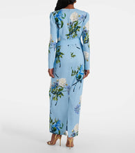 Monique Lhuillier Floral crêpe gown