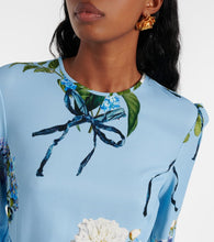 Monique Lhuillier Floral crêpe gown