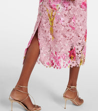 Monique Lhuillier Guipure lace bustier dress