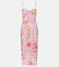 Monique Lhuillier Guipure lace bustier dress