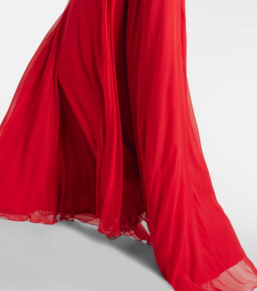 Monique Lhuillier Trapeze embroidered gown