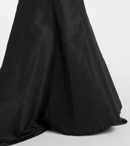 Monique Lhuillier Tumpet embellished silk gown