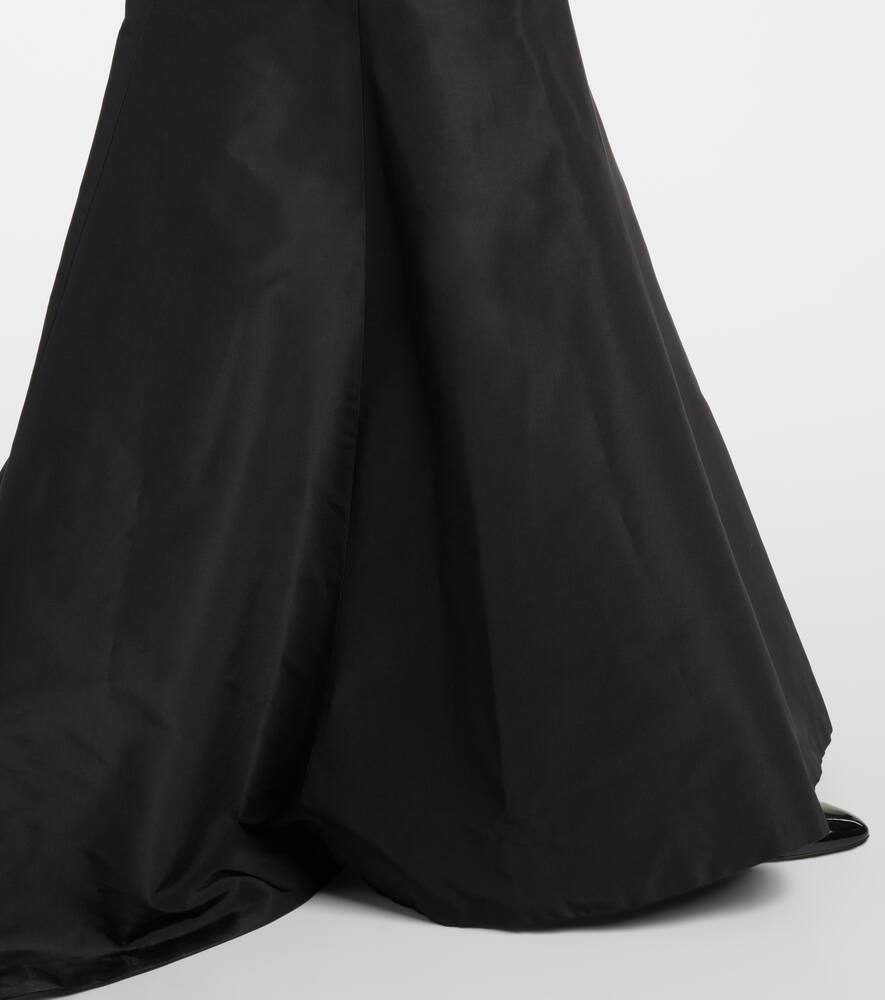 Monique Lhuillier Tumpet embellished silk gown