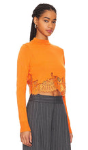 Monse Cropped Sweater in Orange