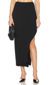 Monse Slit Skirt in Black - Jupe fendue Monse en noir - Monse 黑色开衩半身裙 - Monse Schlitzrock in Schwarz - Monse 슬릿 스커트블랙 색상 - Gonna a fessura Monse in nero