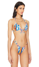 Montce Swim Euro Bow Bikini Top in Blue