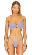 Montce Swim Tori Ties Bandeau Bikini Top in Lavender