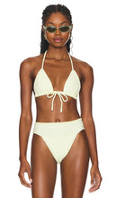 Montce Swim Triangle Ties Variation Bikini Top in Ivory - Haut de bikini variante à liens triangulaires Montce Swim en ivoire - Montce Swim 三角领带变化象牙色比基尼上衣 - Montce Swim Triangle Ties Variation Bikinioberteil in Elfenbein - Montce Swim Triangle Ties 베리에이션 비키니 탑 - Top bikini Montce Swim Triangle Ties Variation in avorio