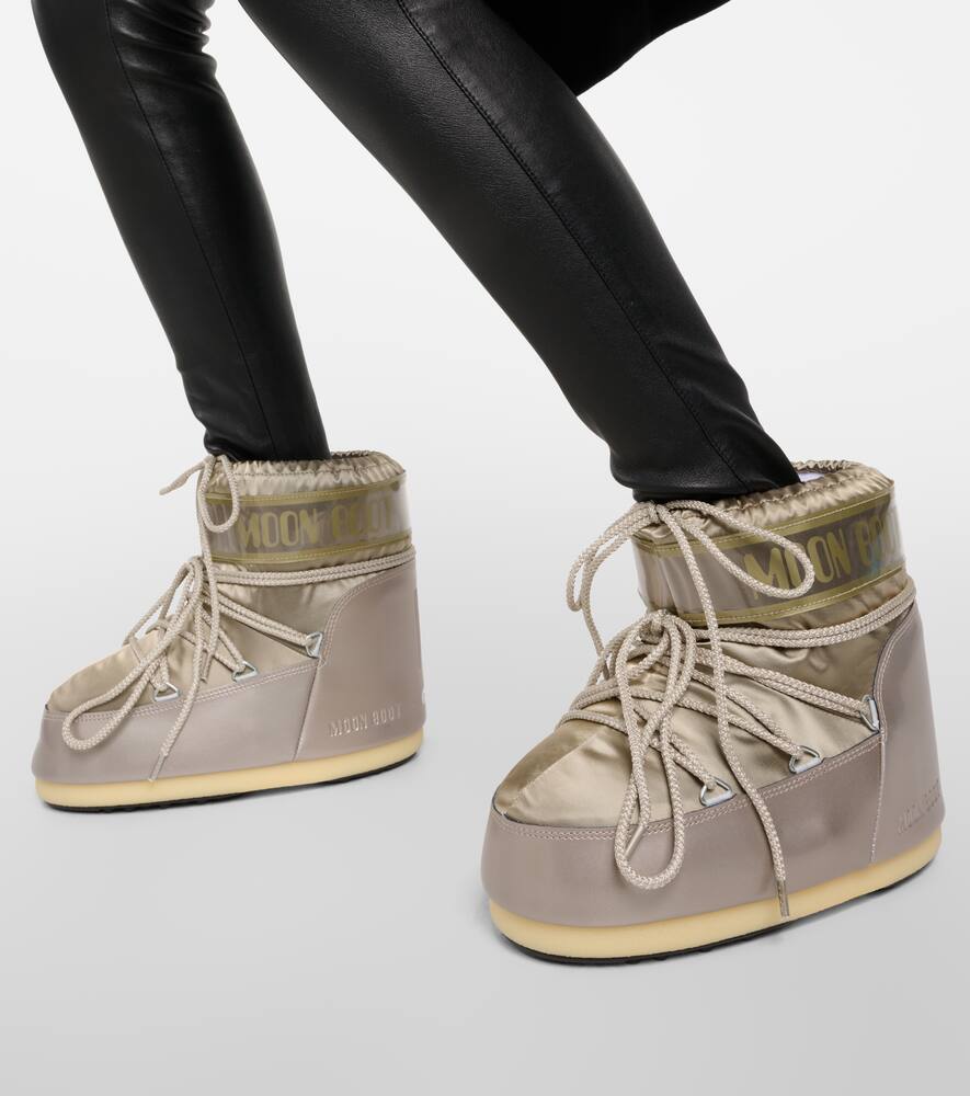 Moon Boot Icon Low Glance satin snow boots