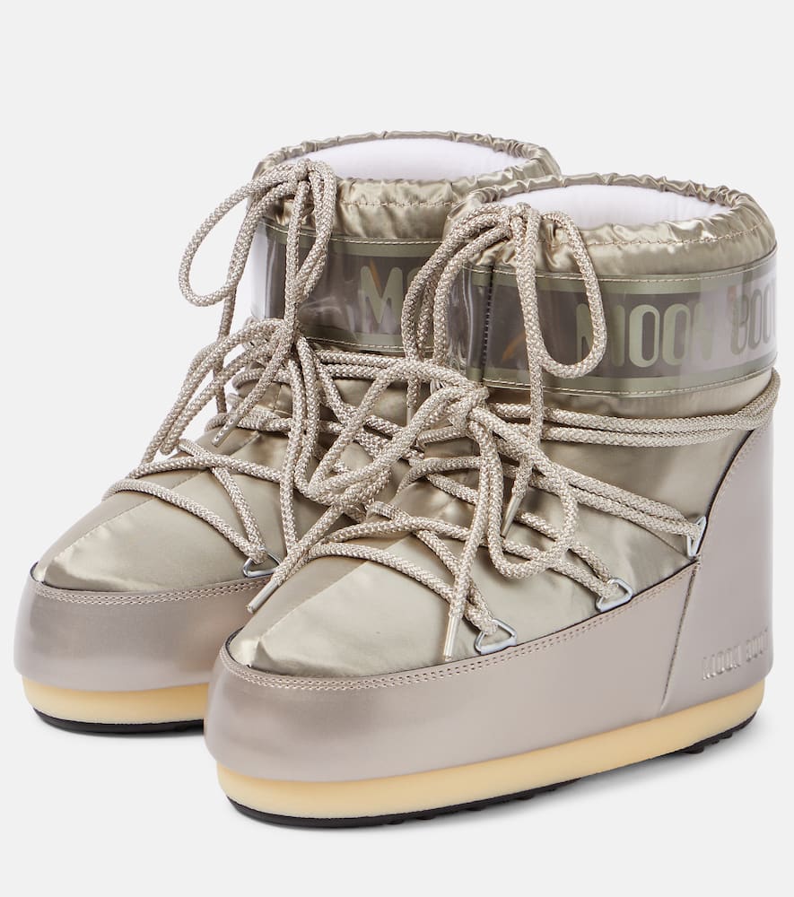Moon Boot Icon Low Glance satin snow boots