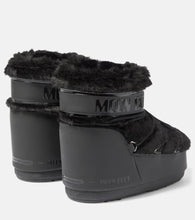 Moon Boot Icon Low faux fur-trimmed snow boots