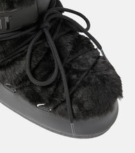 Moon Boot Icon Low faux fur-trimmed snow boots