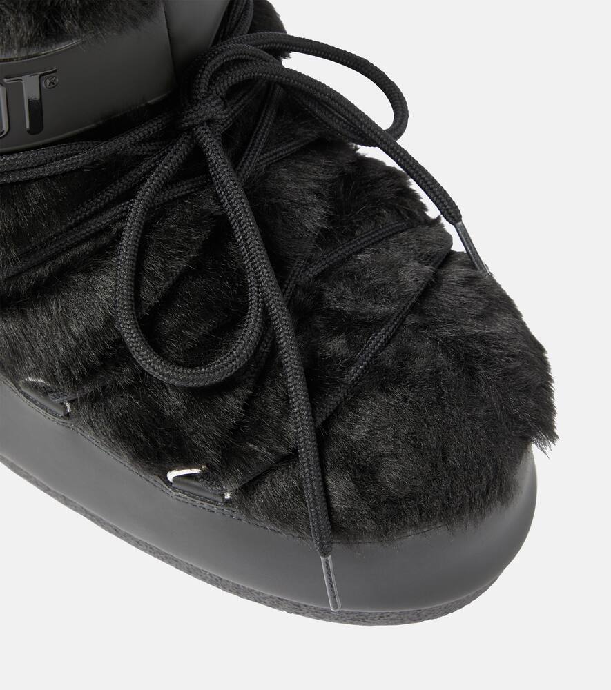 Moon Boot Icon Low faux fur-trimmed snow boots