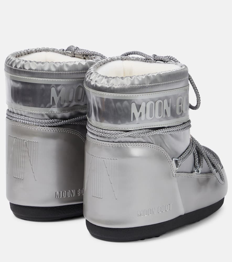 Moon Boot Icon Low metallic snow boots