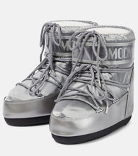 Moon Boot Icon Low metallic snow boots