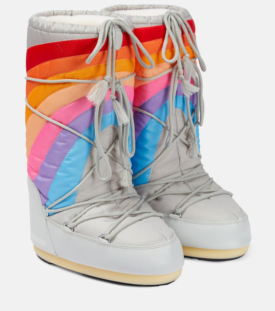 Moon Boot Icon Rainbow snow boots