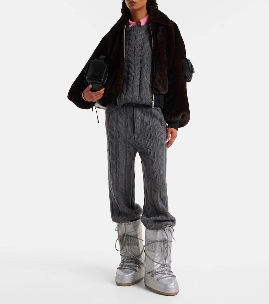 Moon Boot Icon glitter knee-high snow boots
