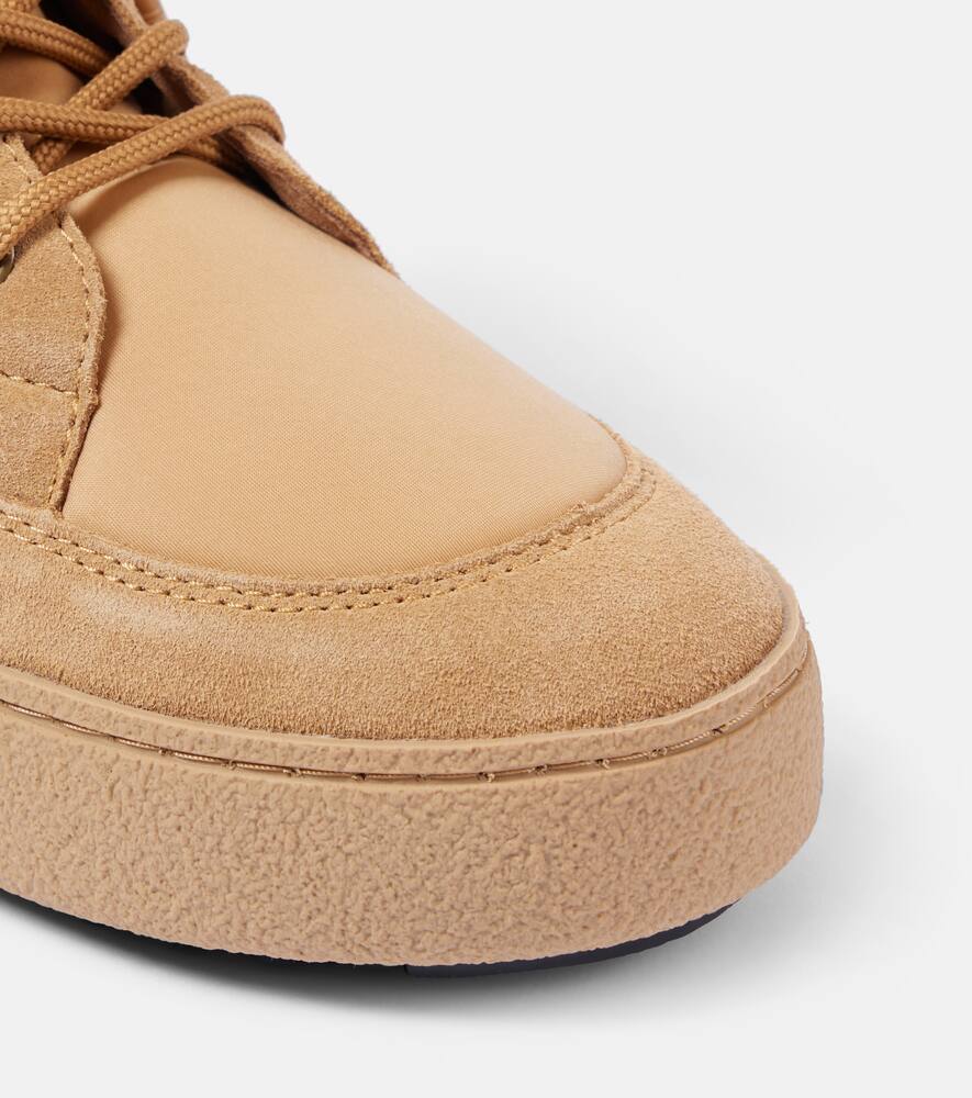 Moon Boot Ltrack suede-trimmed combat boots