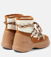 Moon Boot Luna Low shearling and suede snow boots