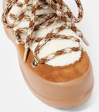 Moon Boot Luna Low shearling and suede snow boots