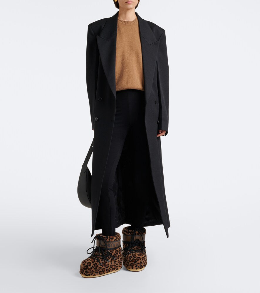 Brown Moon Boot Icon Low leopard-print teddy snow boots - Flat Boots