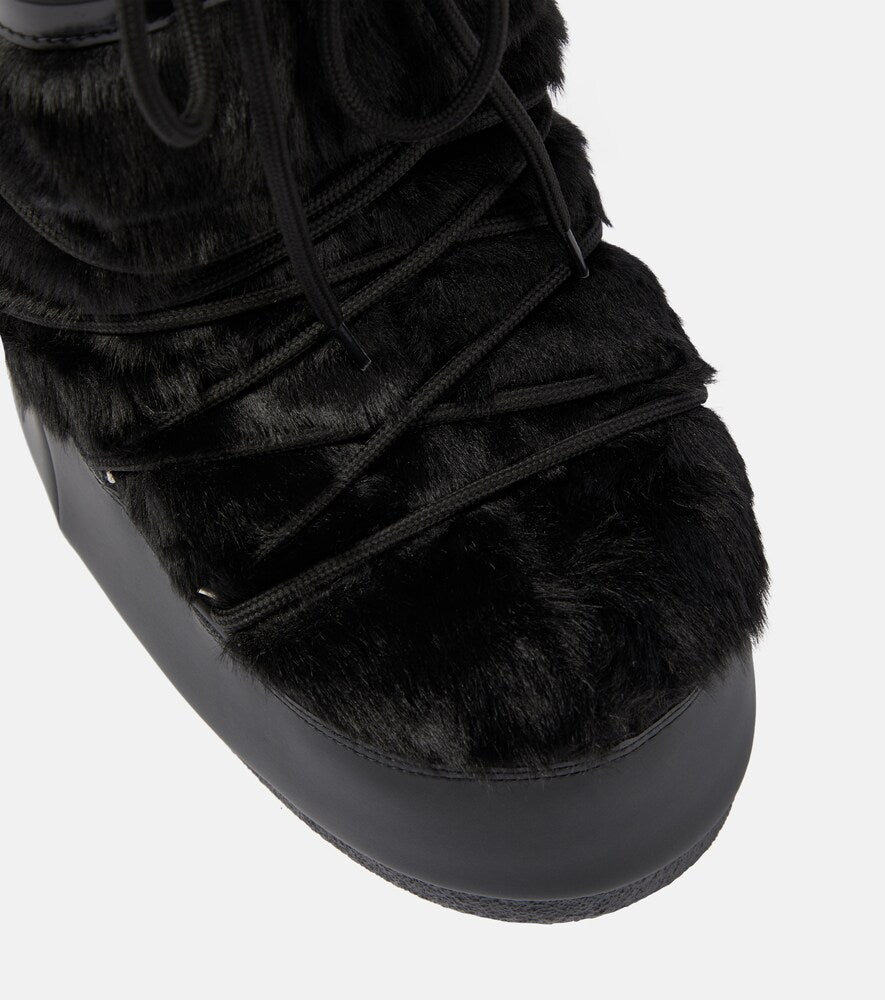 Moon Boot Icon snow boots in Black - Mid Heel Boots