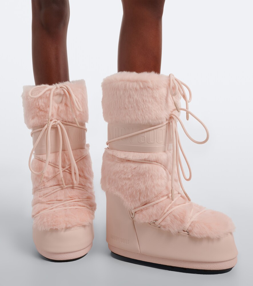 Moon Boot Icon snow boots (Pink) - Flat Boots