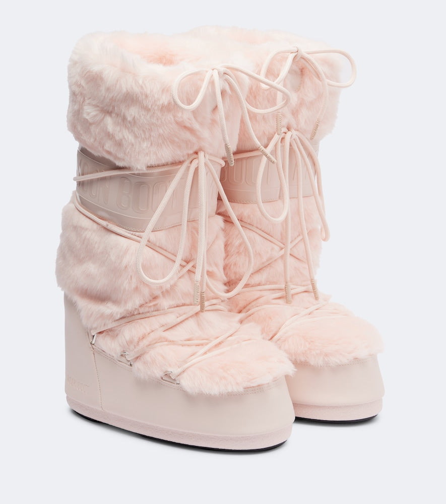 Moon Boot Icon snow boots (Pink) - Flat Boots