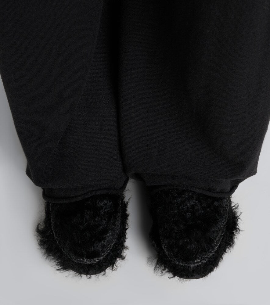 Black Mou 18 Chekiang shearling ankle boots - Flat Boots