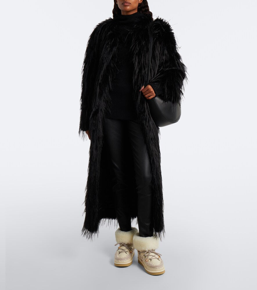 Mou 24 shearling-lined leather ankle boots - White Flat Boots