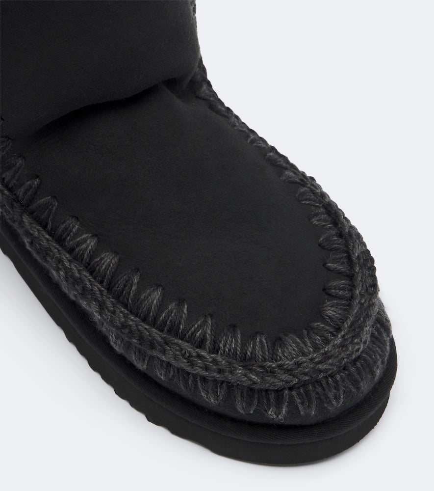 Mou 24 shearling-lined suede mid-calf boots in Black - Flat Boots