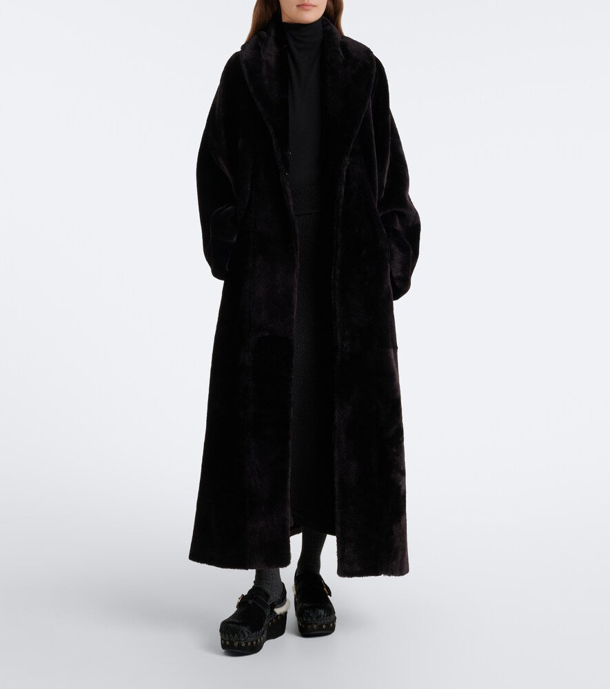Mou Shearling-lined calf hair clogs in Black - Mid Heel Pumps
