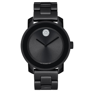 Movado BOLD Black Ceramic Crystal Accent Bracelet Watch | 36mm | 3600803