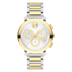 Movado BOLD Evolution 2.0 Silver Dial Two-Tone Stainless Steel Bracelet 38mm - 3600968