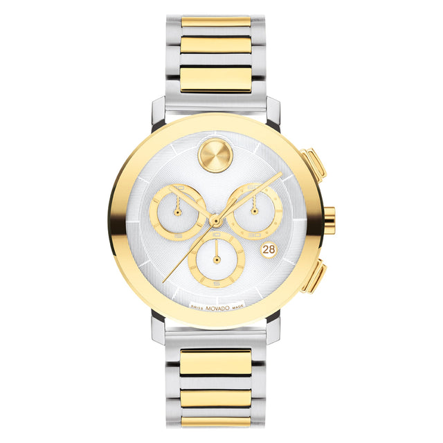 Movado BOLD Evolution 2.0 Silver Dial Two-Tone Stainless Steel Bracelet 38mm - 3600968