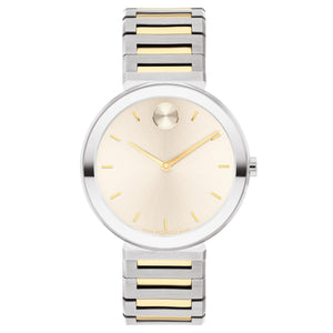 Movado BOLD Horizon Chalk Dial Two-Tone Stainless Steel Watch | 34mm | 3601091