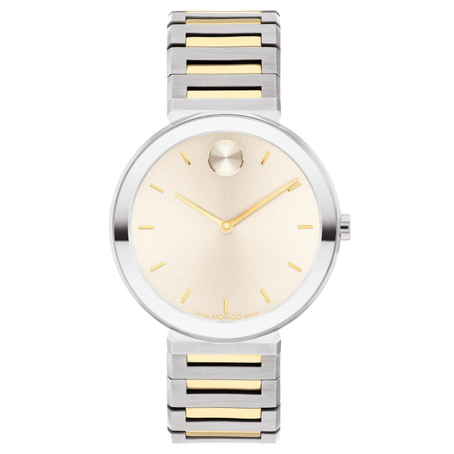 Movado BOLD Horizon Chalk Dial Two-Tone Stainless Steel Watch | 34mm | 3601091