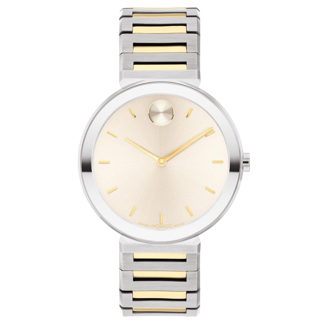 Movado BOLD Horizon Chalk Dial Two-Tone Stainless Steel Watch | 34mm | 3601091