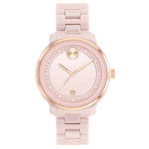 Movado BOLD Verso Blush Ceramic Bracelet Watch | 39mm | 3600935