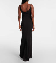 Mugler Asymmetric crêpe gown