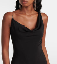 Mugler Asymmetric crêpe gown