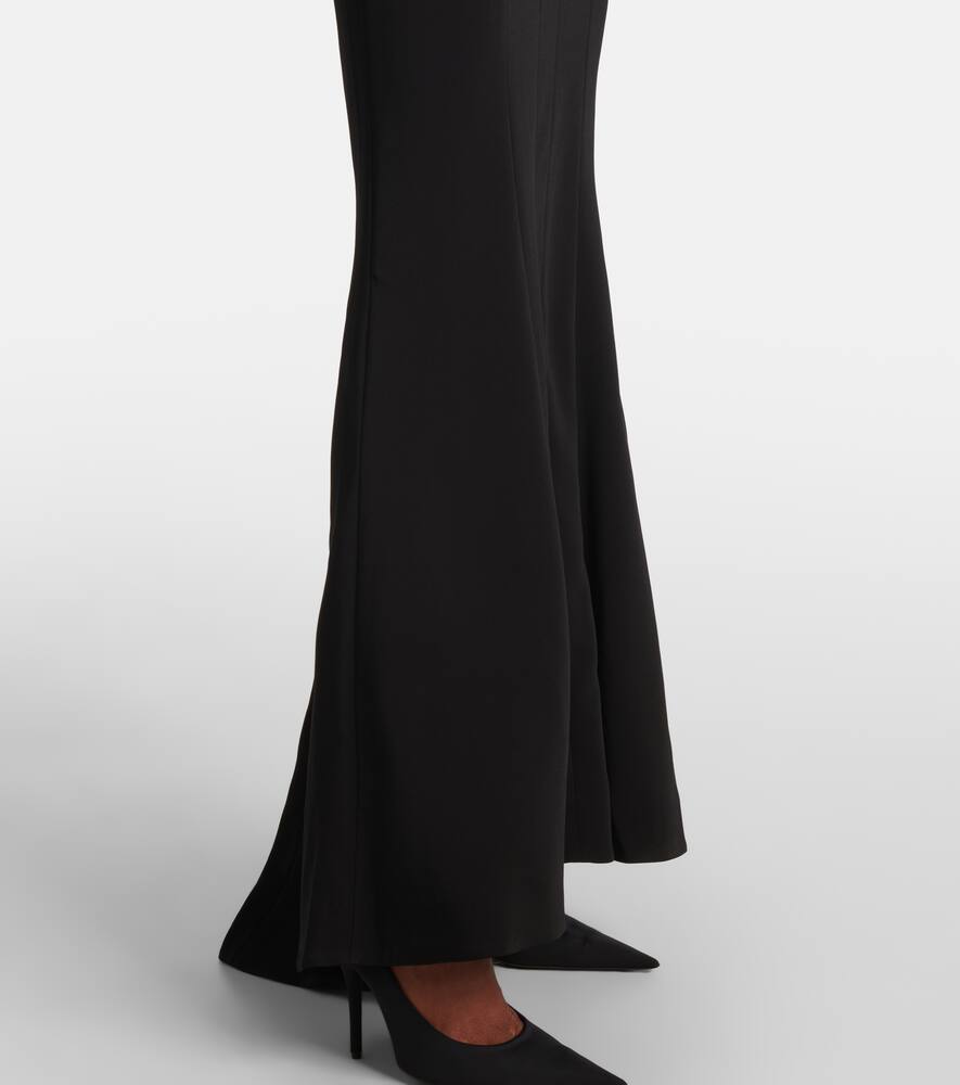 Mugler Asymmetric crêpe gown
