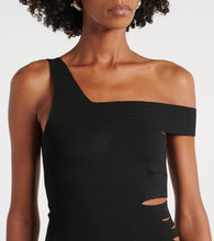 Mugler Asymmetric cutout midi dress
