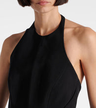 Mugler Asymmetric draped minidress