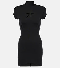 Mugler Black Star cutout minidress. Mugler黑色星形镂空迷你连衣裙