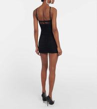 Mugler Crossover ruched minidress